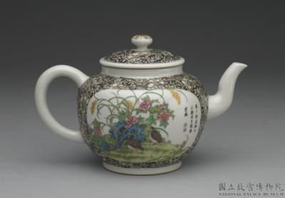 图片[2]-Pot with two quails in falangcai painted enamels, Qing dynasty, Yongzheng reign 1723-1735-China Archive